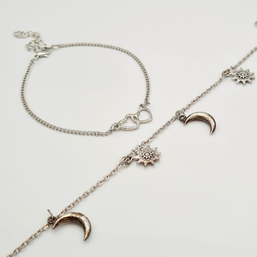 Silver Semi-Moon 2-Pack bracelet
