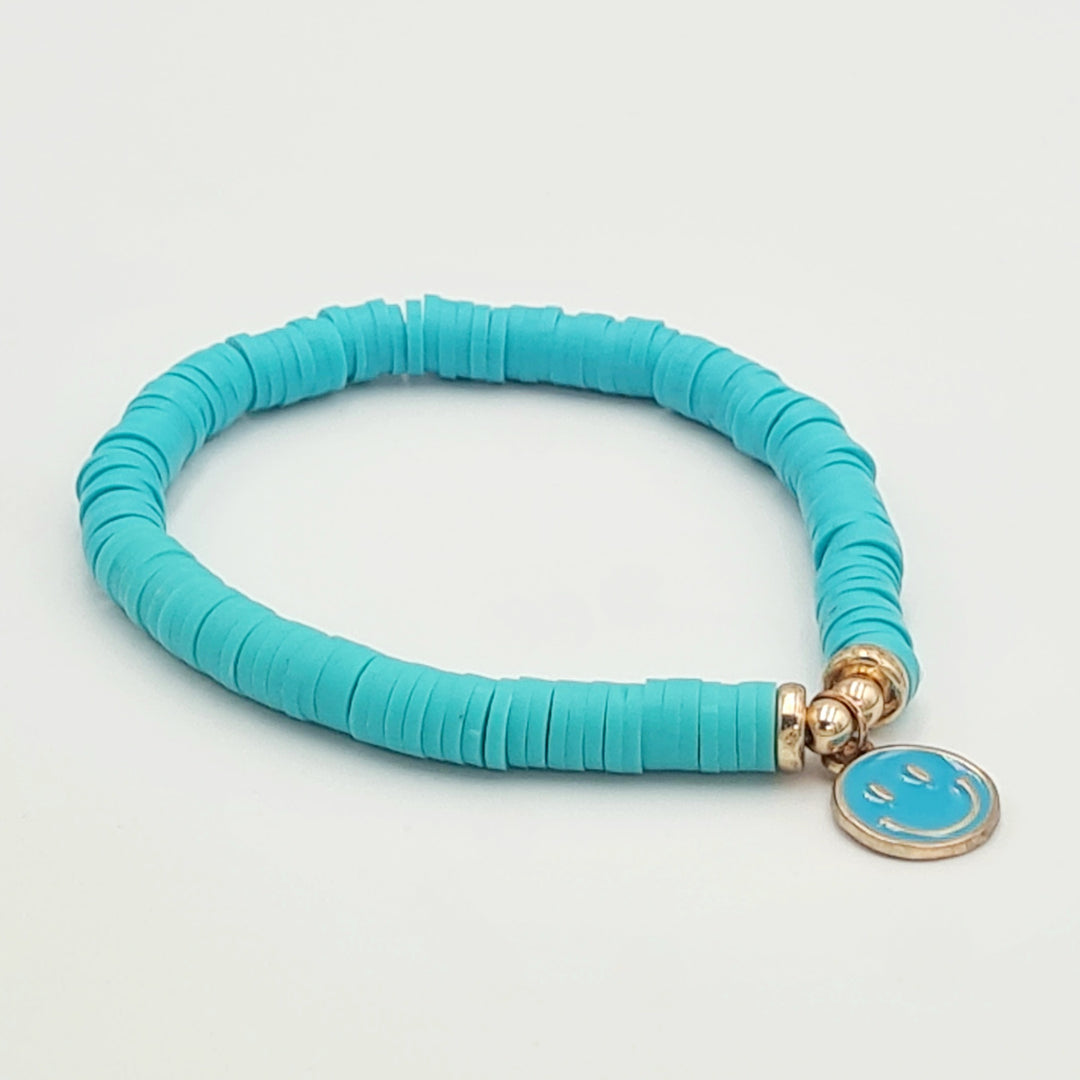 Kids Blue Smiley Bracelet