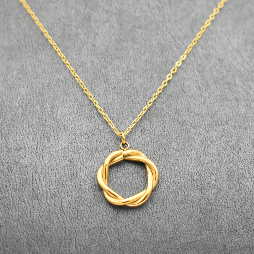 Gold Plated Twisted Necklace
