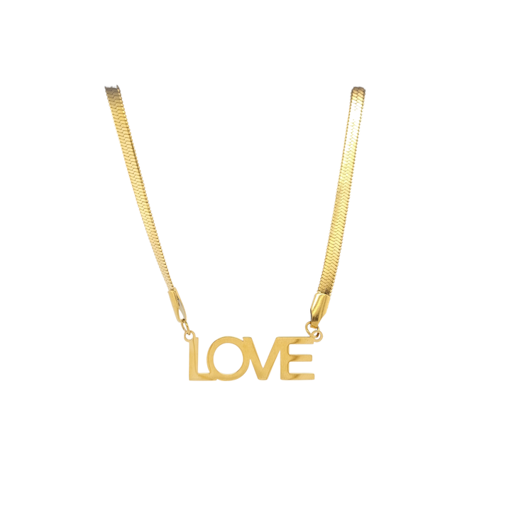 Gold Plated Love Necklace