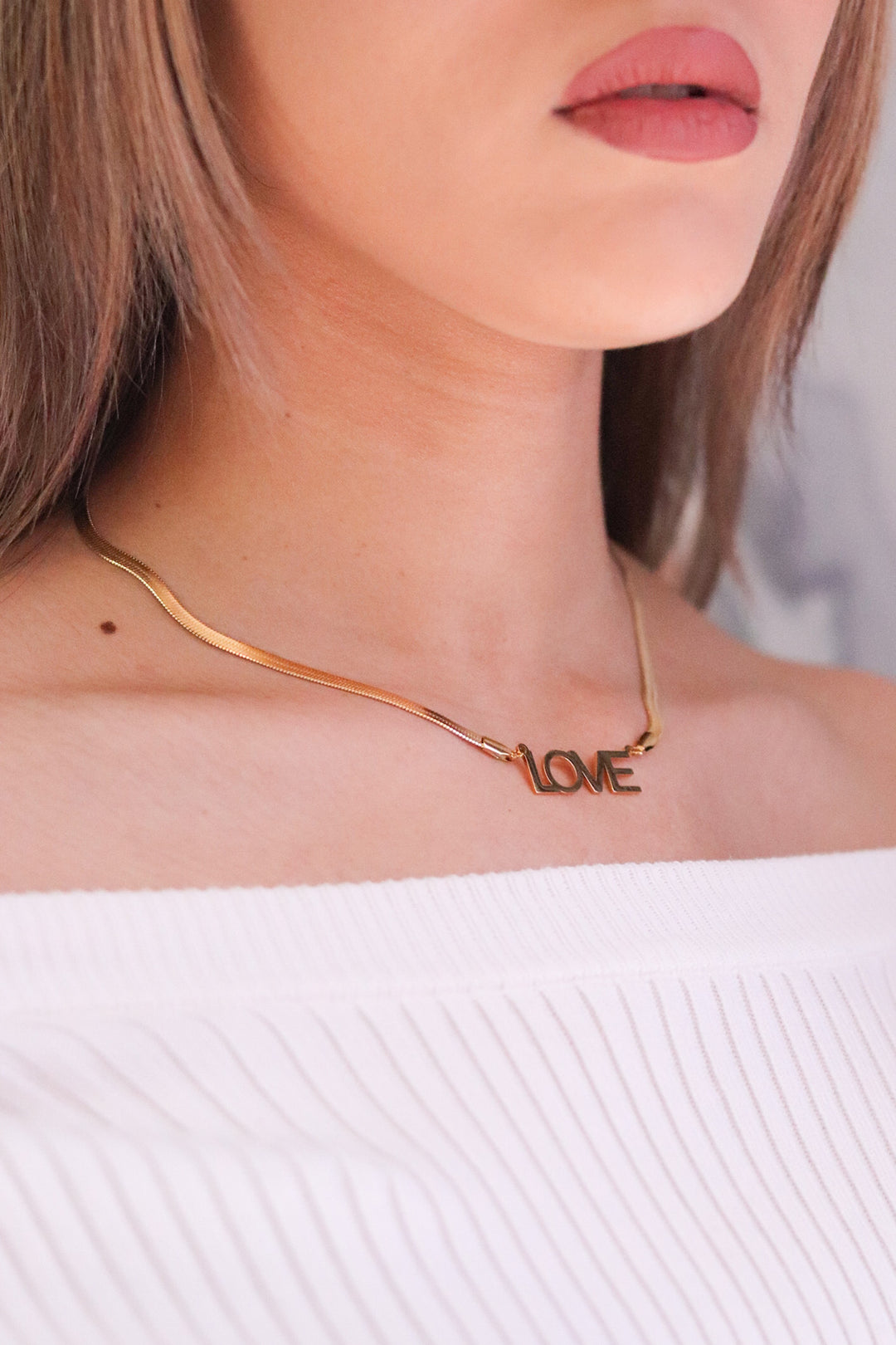 Gold Plated Love Necklace