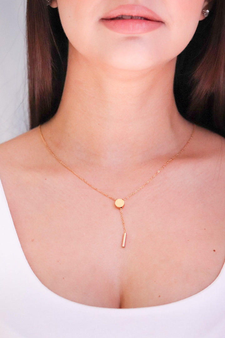 Gold Plated Threaded Cowboy Necklace