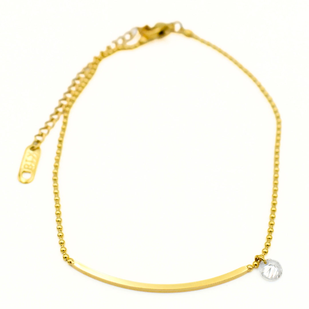 Gold Plated Diamante Cubic Bracelet