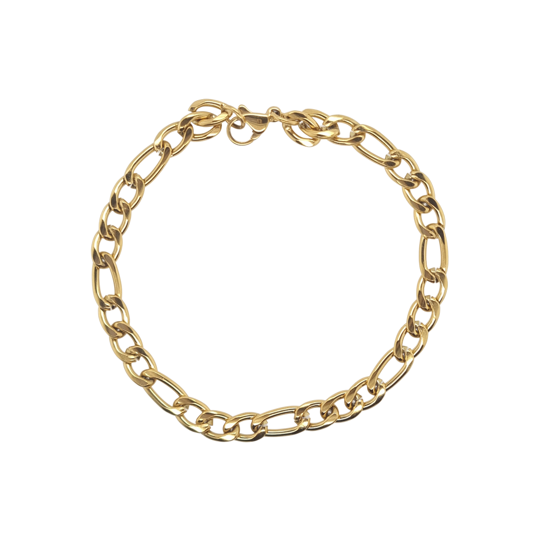 Gold Plated Figaro Bracelet