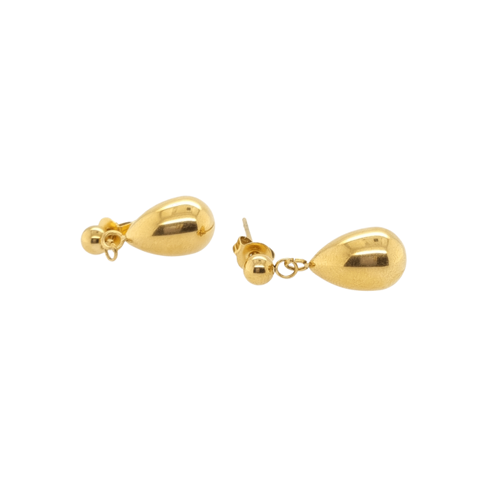 Gold Plated Teardrop Earrings