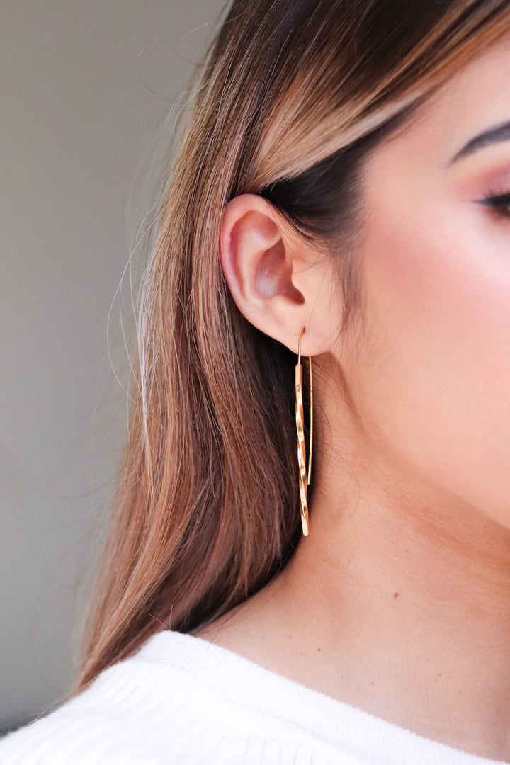 Gold Plated Twisted Wire Earrings