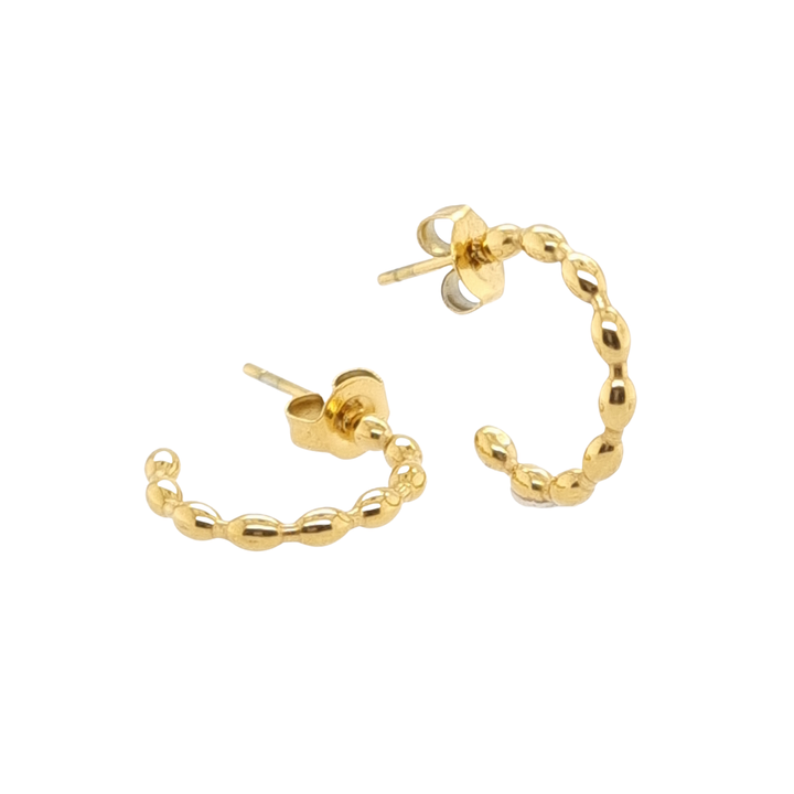 Ball Hoop Earrings